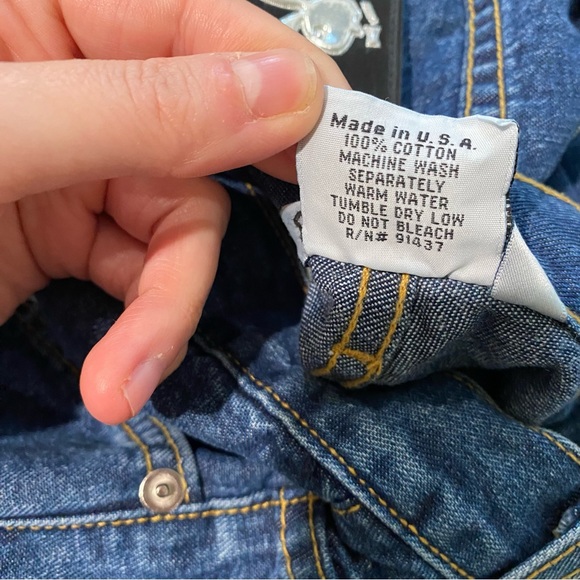 Playboy Bunny 90s Y2K Jeans Sz 9 - Picture 7 of 7